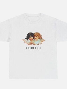 Fiorucci Vintage Angels Graphic T-shirt - Retro Italian Fashion Aesthetic Tee